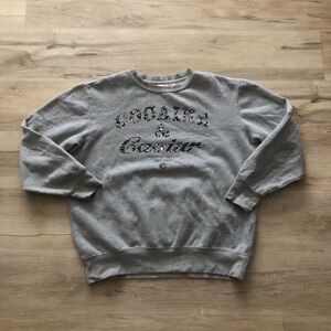 Crooks & Castles Caviar & Cocaine Gray Crew Neck Sweater